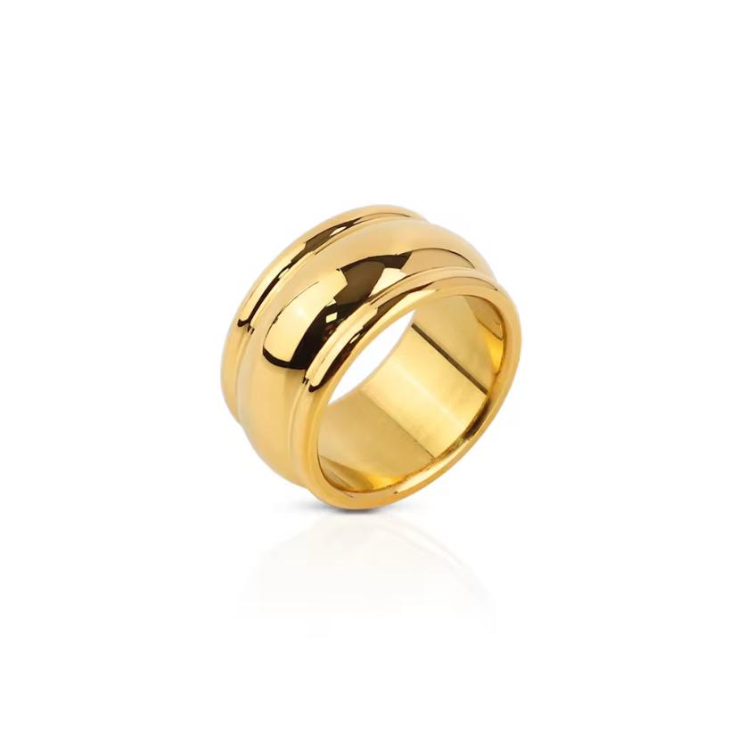 Classic Gold Groove Band Ring-9

Crafted for dura