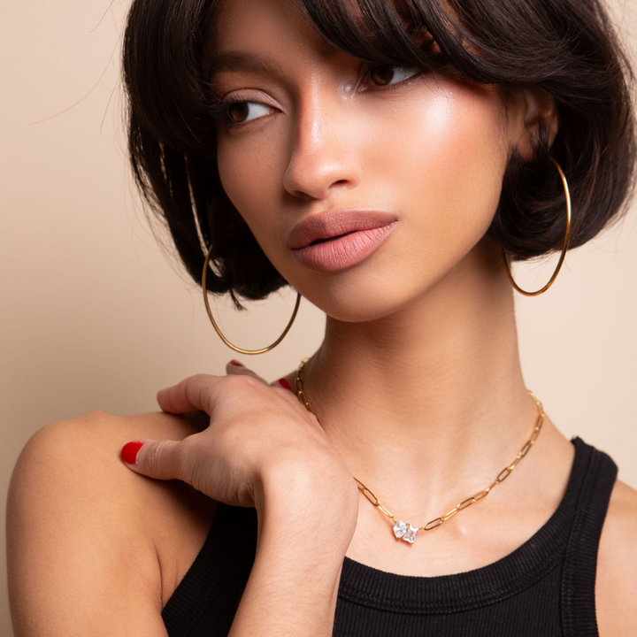 Forever Love Duo Necklace-Gold