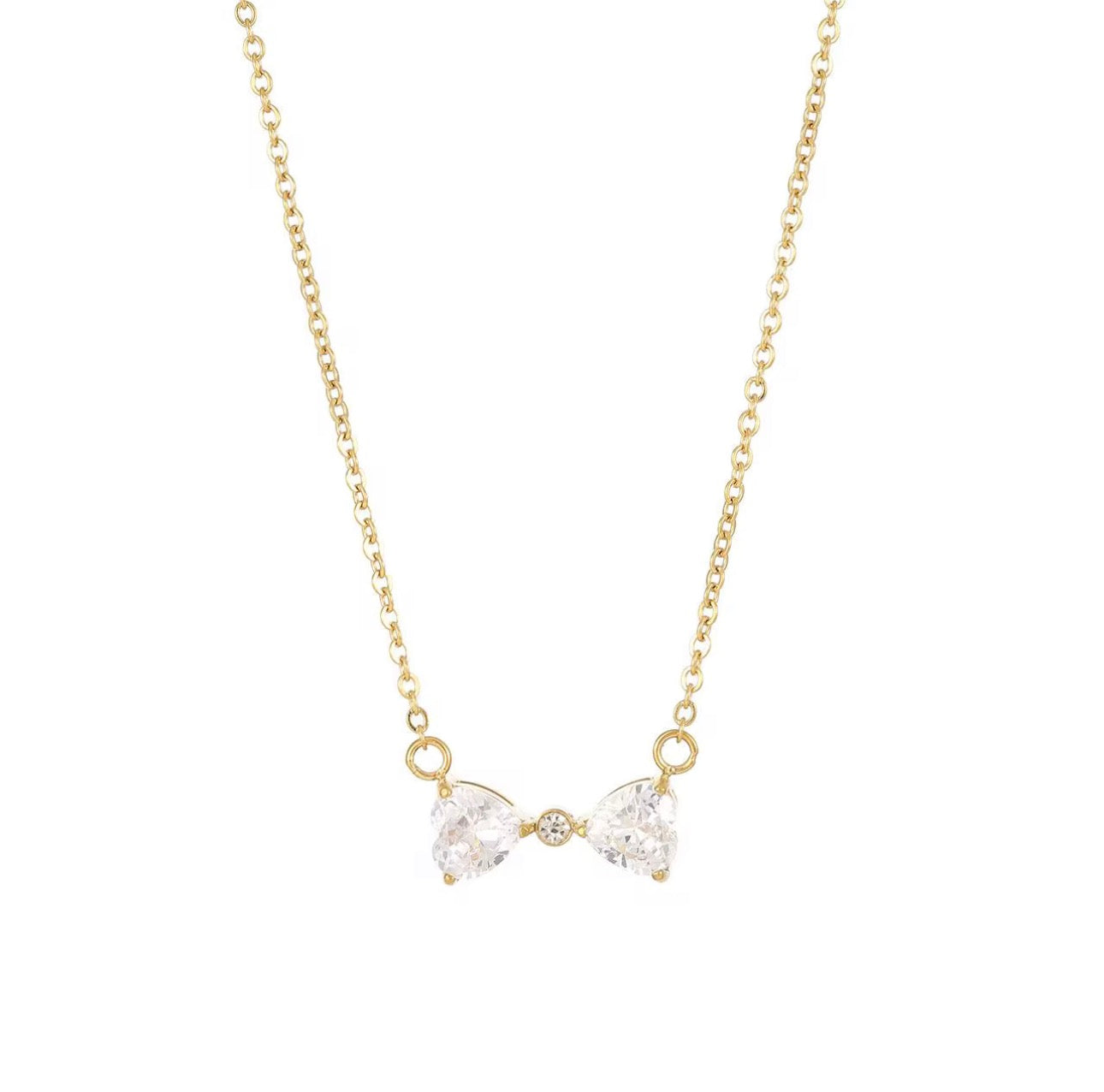 Bella Crystal Bow Necklace