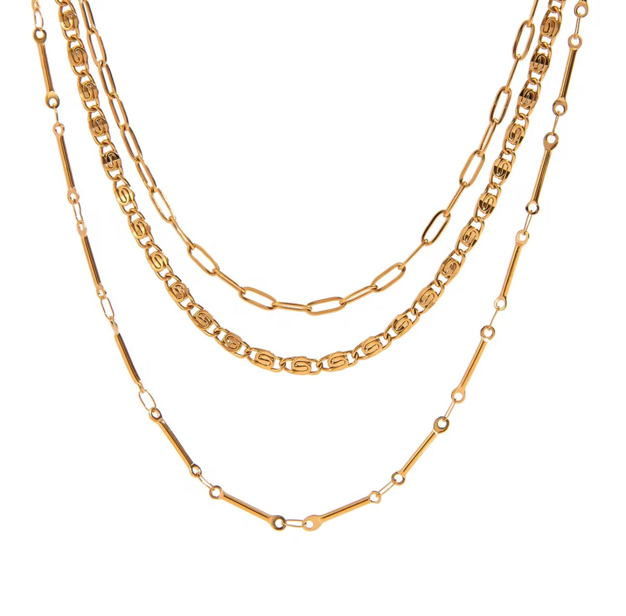 Lovedjina Multi Chain Choker Necklace