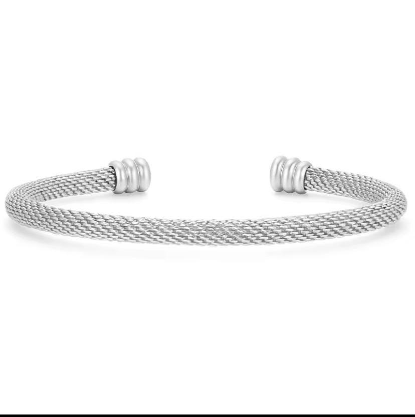 Brina Cuff Bracelet-Silver
