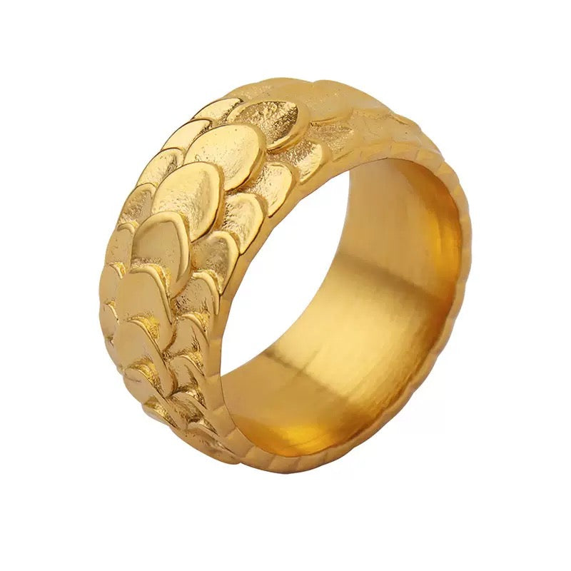 Rosenaly Fish Scale Ring