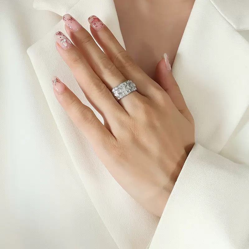 Rosenaly Fish Scale Ring