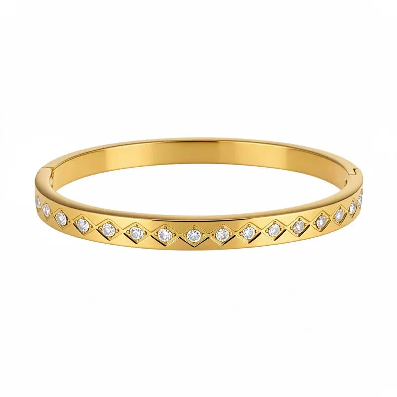 Lia Geometric bangle bracelet