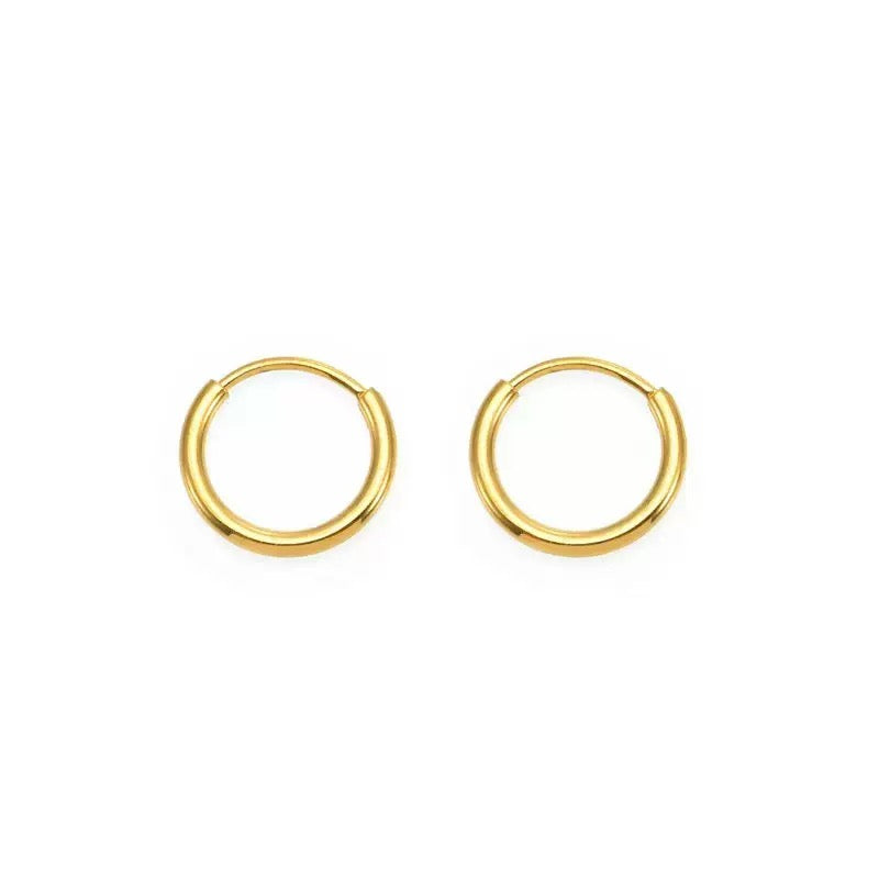 Royal Huggie hoop Earring- gold