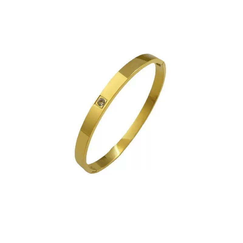 Rock solitaire bangle Bracelet
