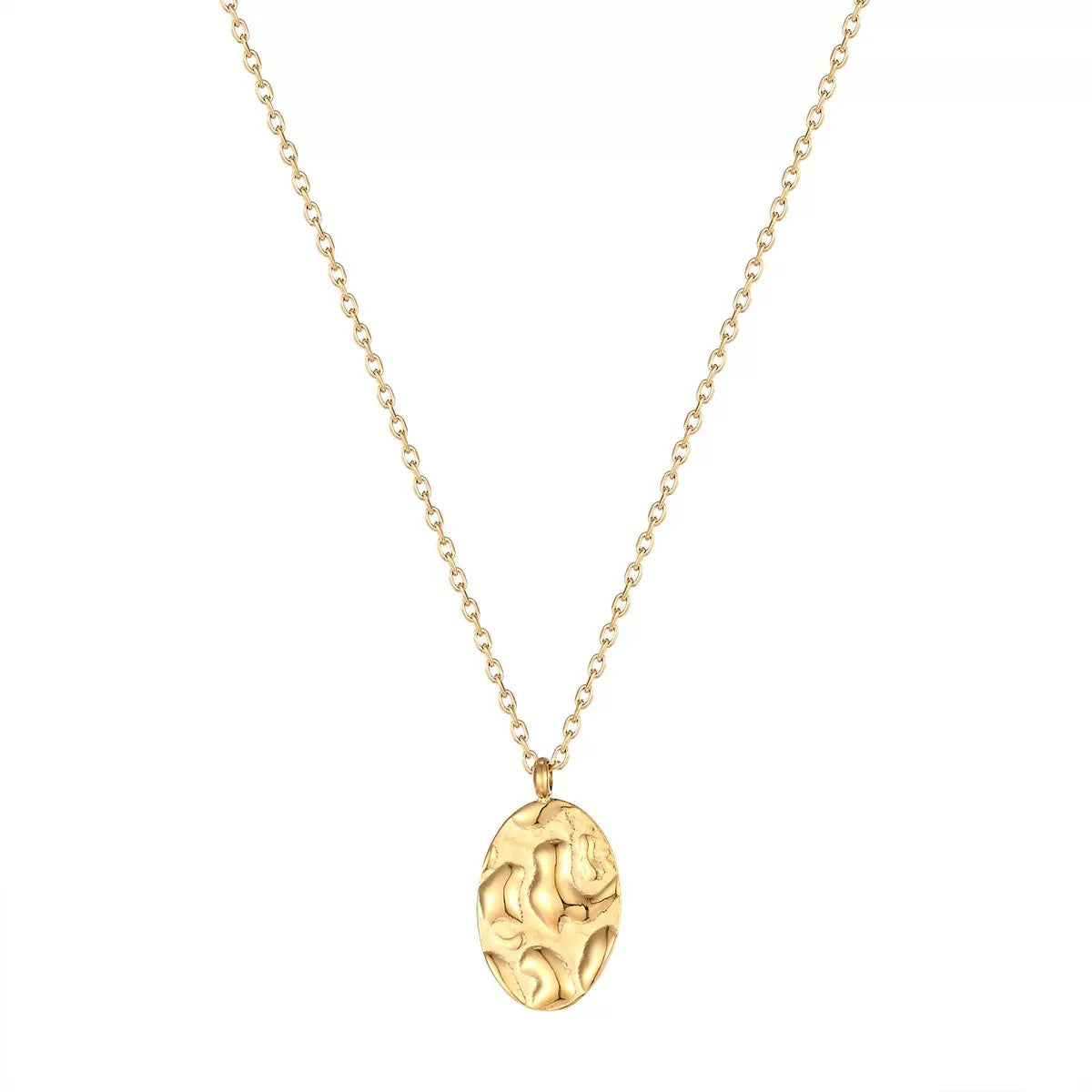 Liza Molten Teardrop pendant Necklace