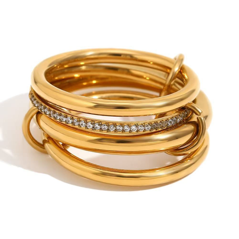 Aurora Crystal Wrap Ring 7