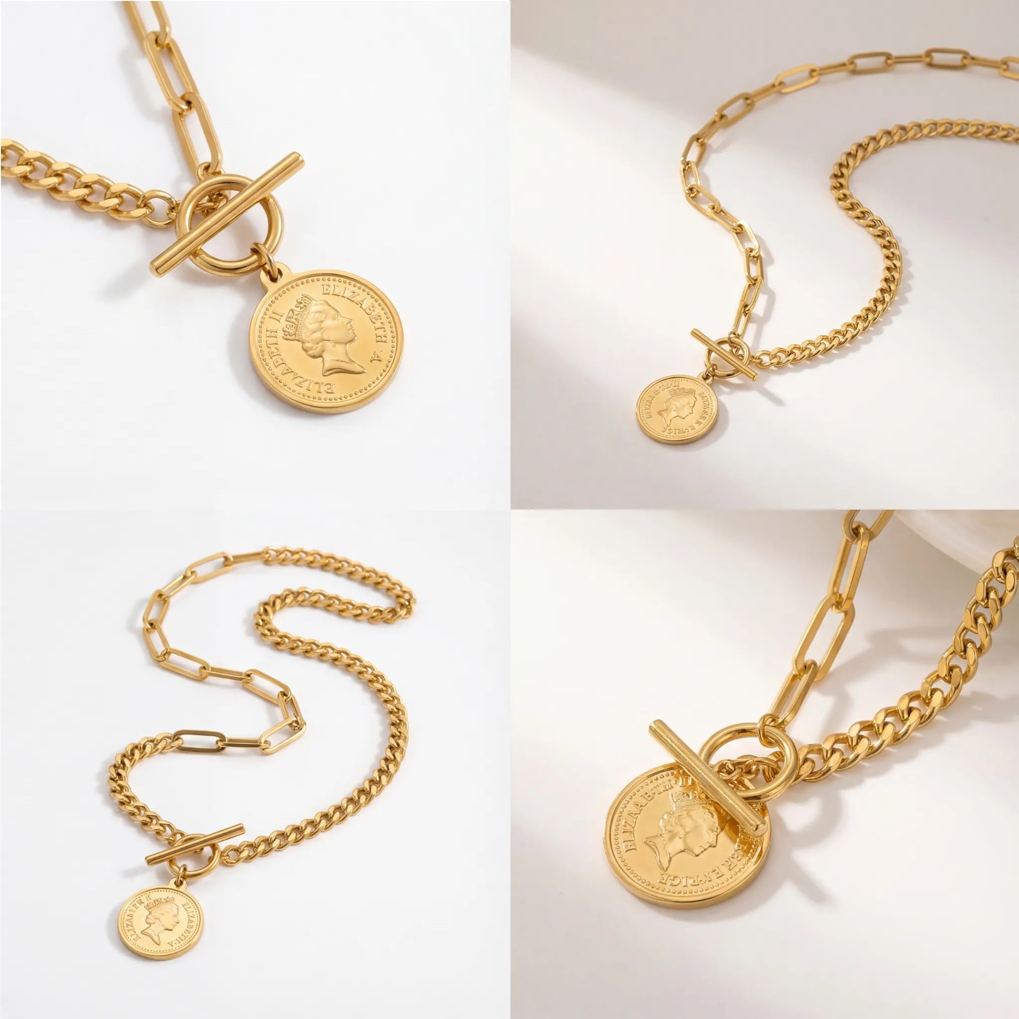 Auréa Medallion Necklace- Gold