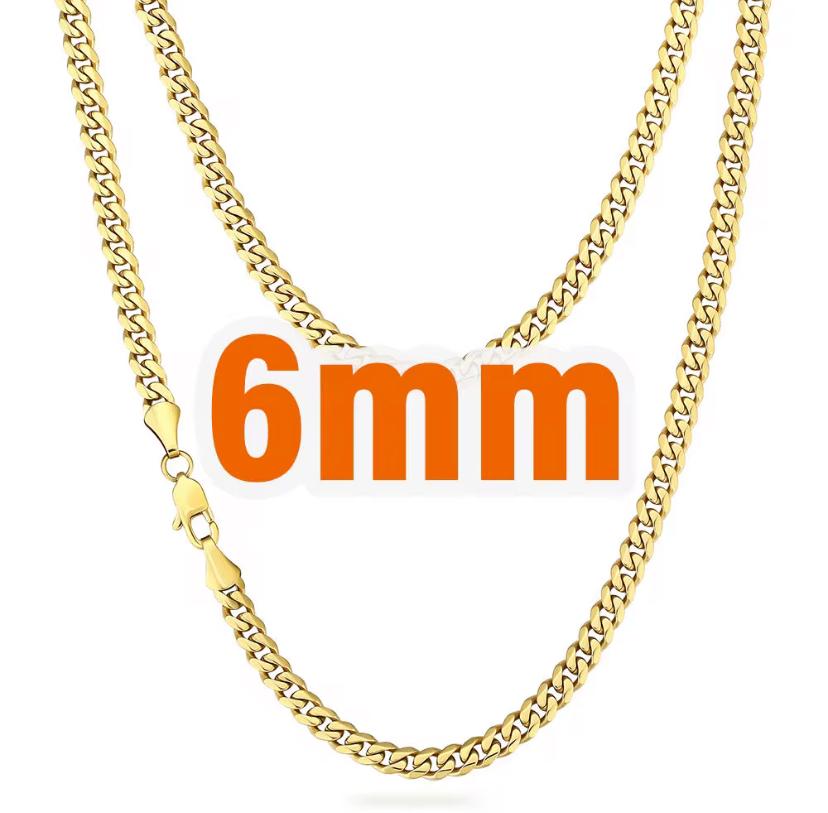 Milan Cuban Link Chain Necklace-Gold