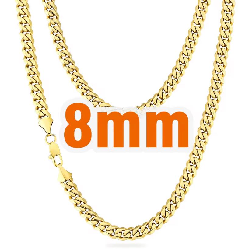 Milan Cuban Link Chain Necklace-Gold