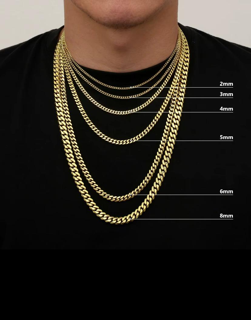 Milan Cuban Link Chain Necklace-Gold