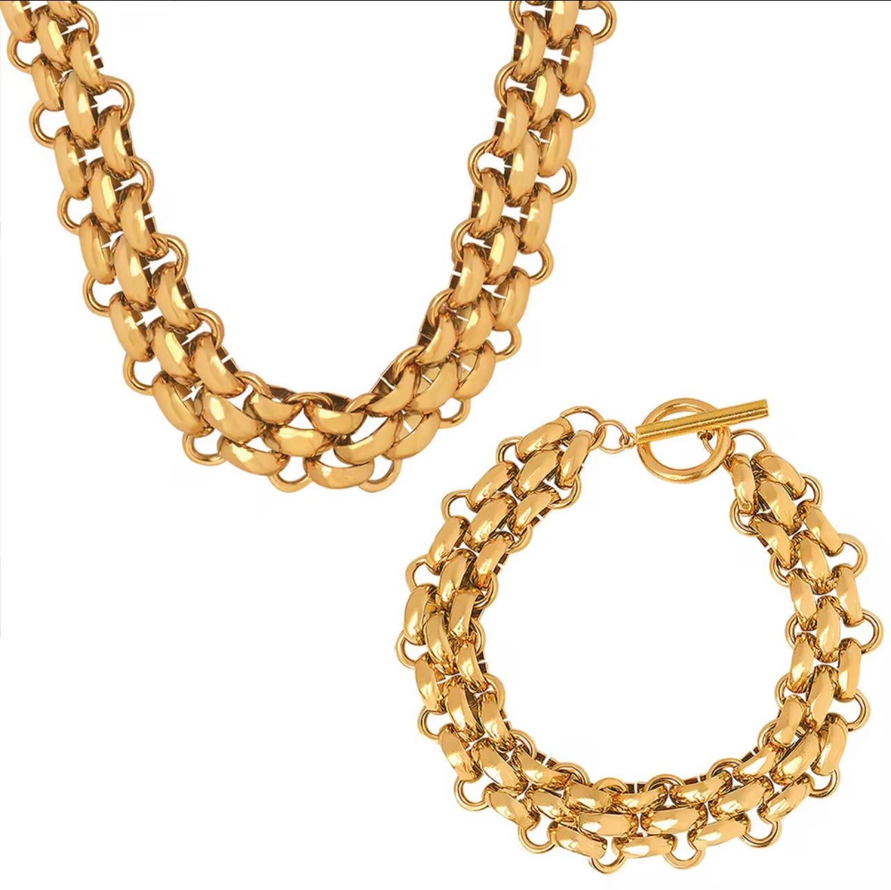 Diory chunky chain Toggle Necklace