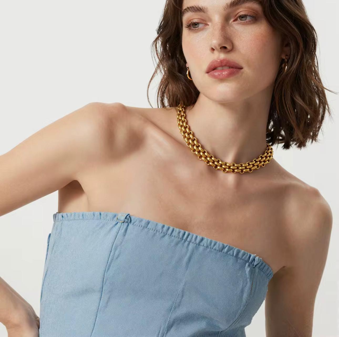 Diory chunky chain Toggle Necklace