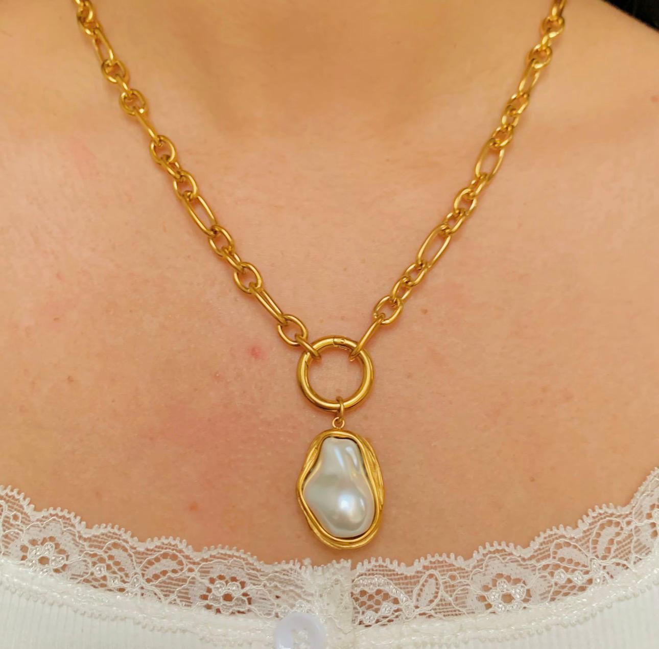 Rodline necklace gold