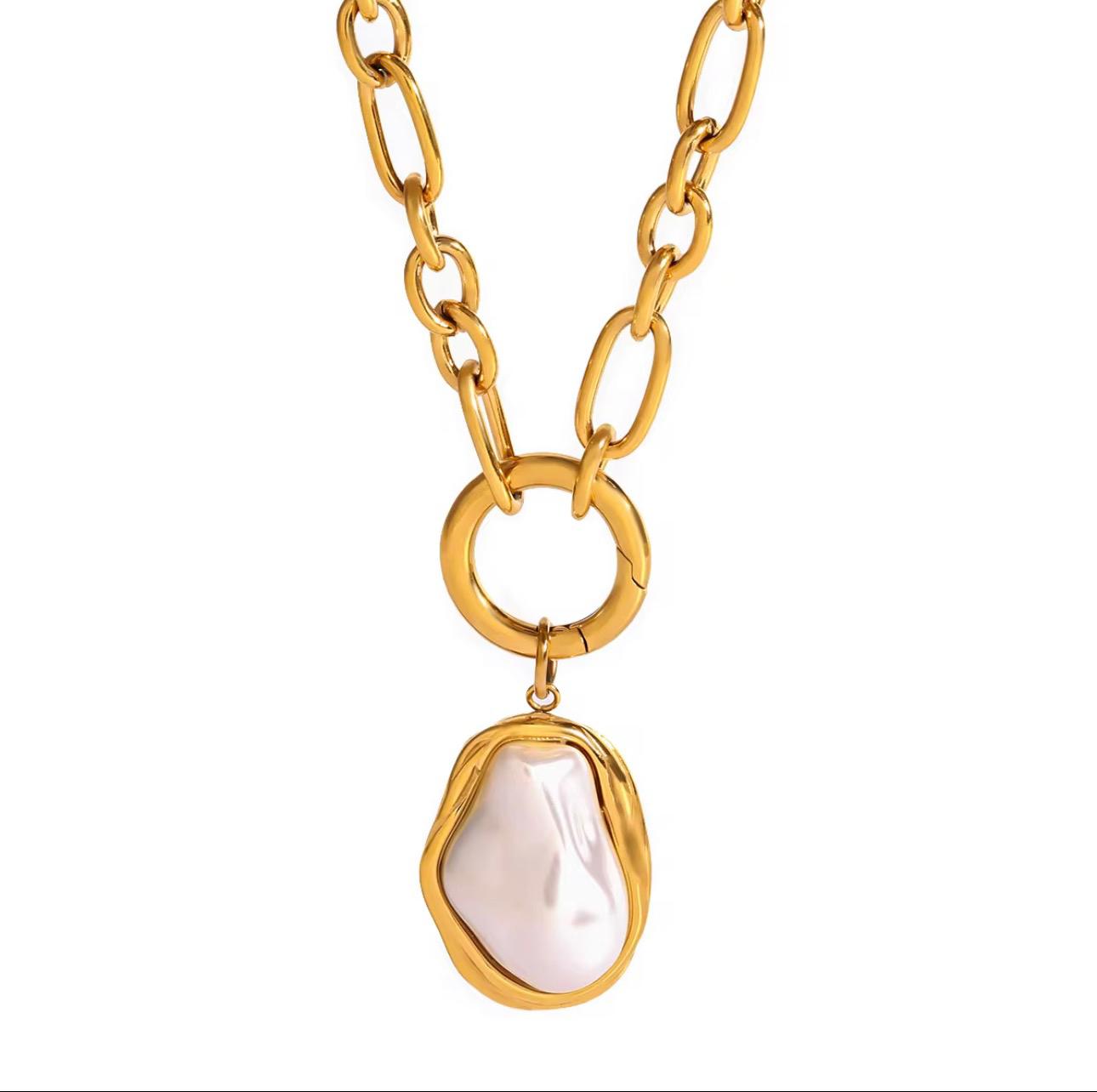 Rodline necklace gold