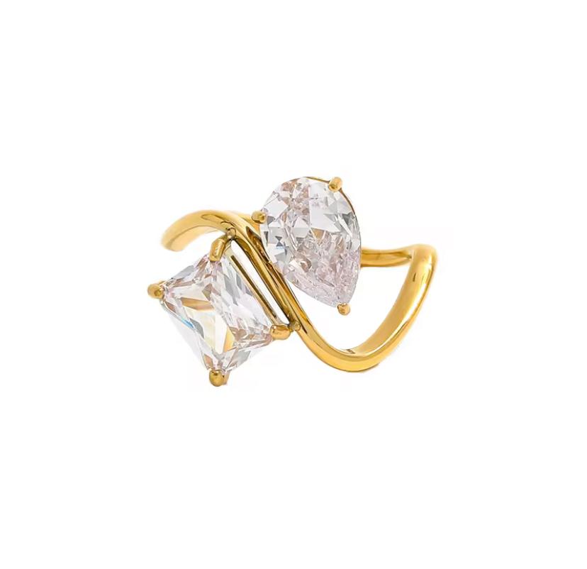 Celestia Duo Ring-Gold 7