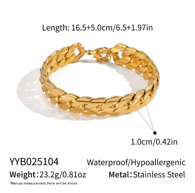 Aurelia Cuban Bracelet-Gold