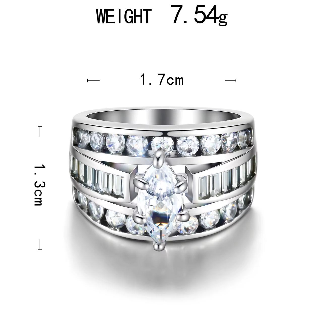 Celestia Luxe Ring-Silver 9
