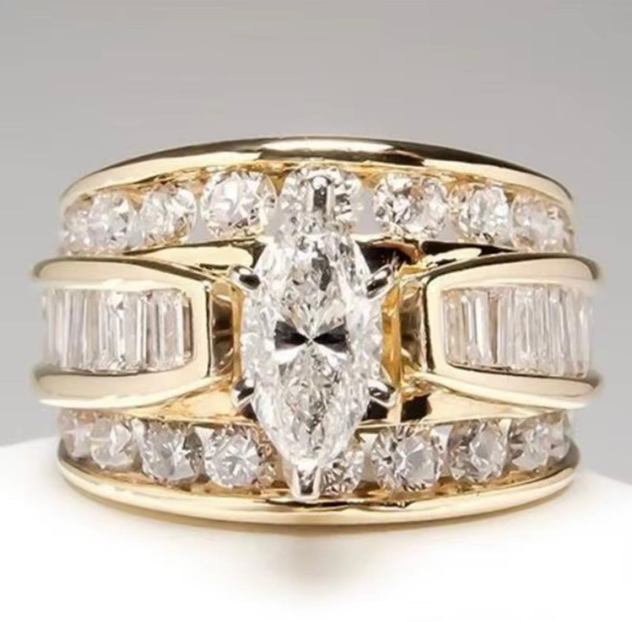 Celestia Luxe Ring-Gold 8
